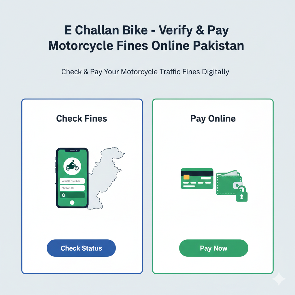 Check E Challan Bike – Verify & Pay Motorcycle Fines Online Pakistan