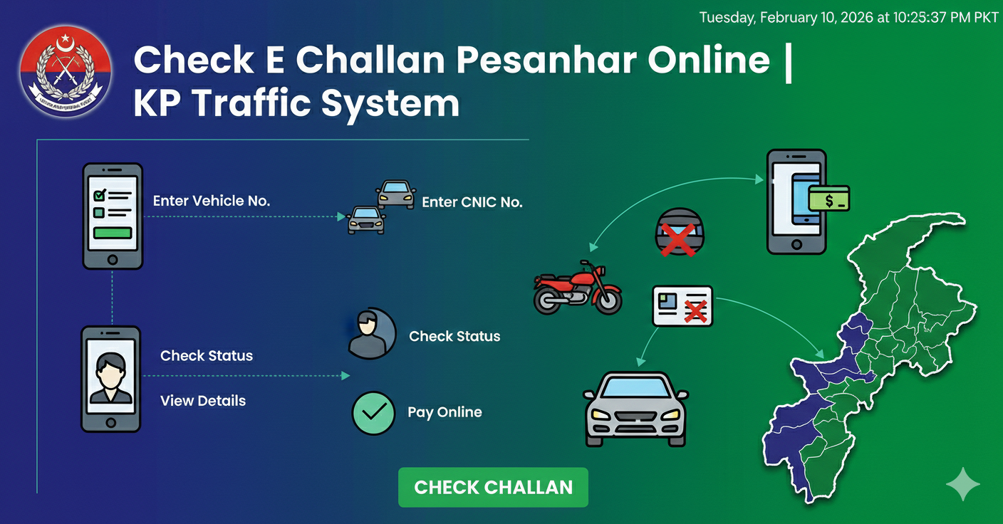 Check E Challan Peshawar Online