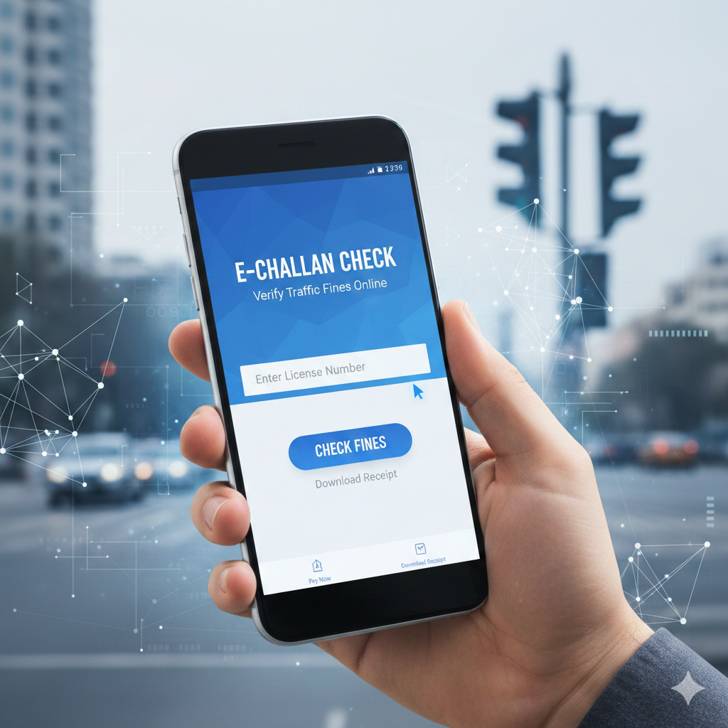 E Challan Check by License Number