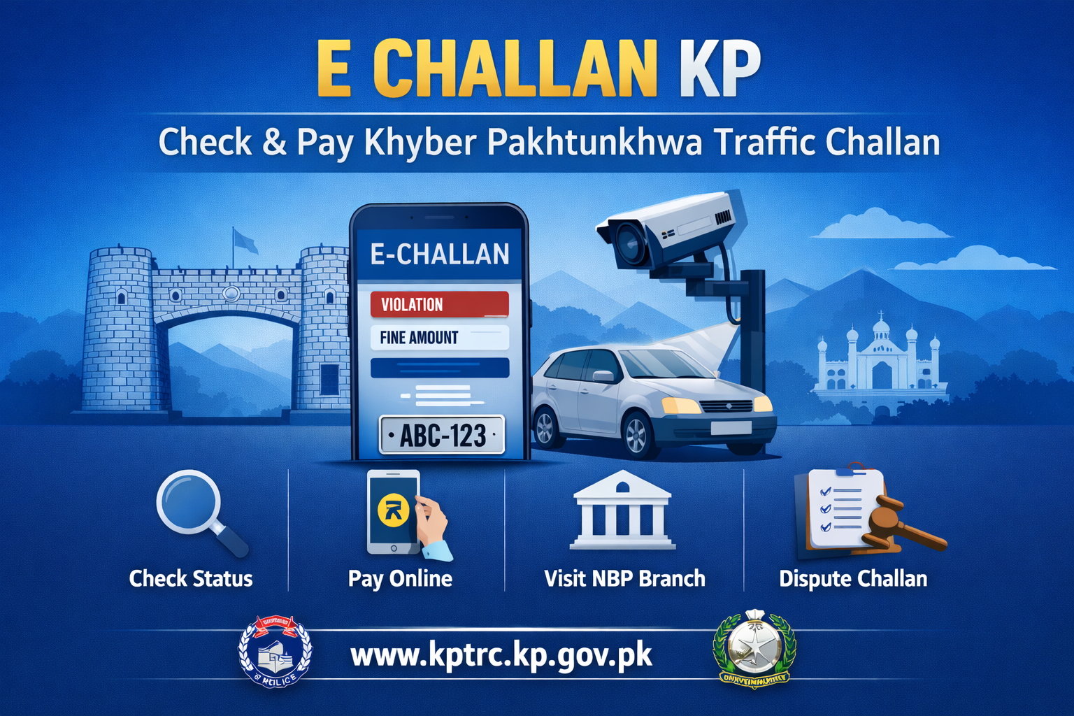 E Challan KP system
