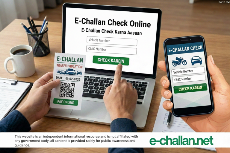 E Challan Kaise Check Karen