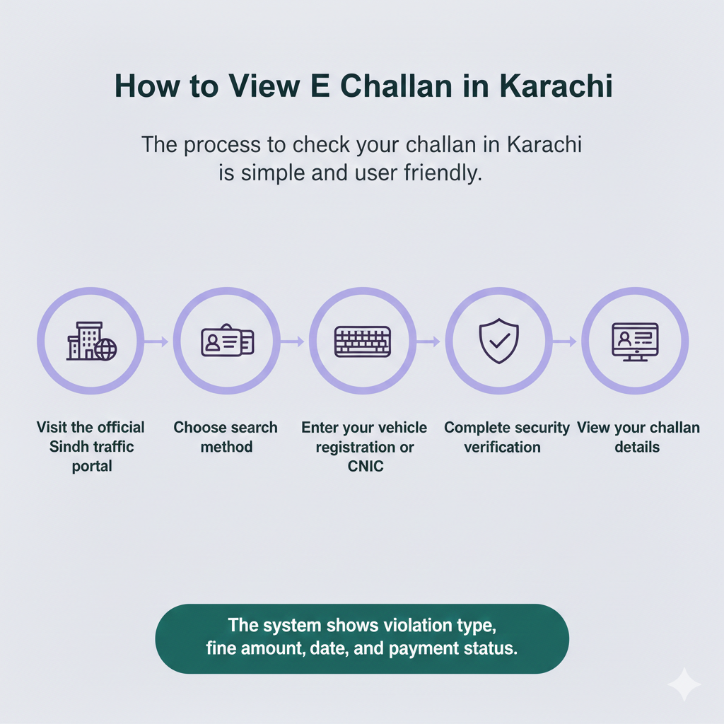 E Challan Karchi Location