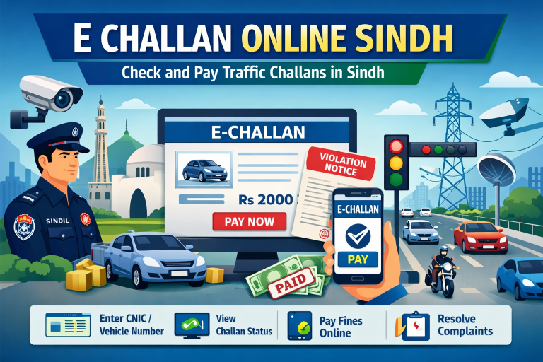 E Challan Online Sindh