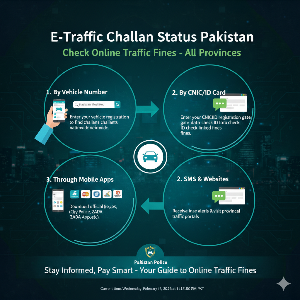 E Traffic Challan Status Pakistan