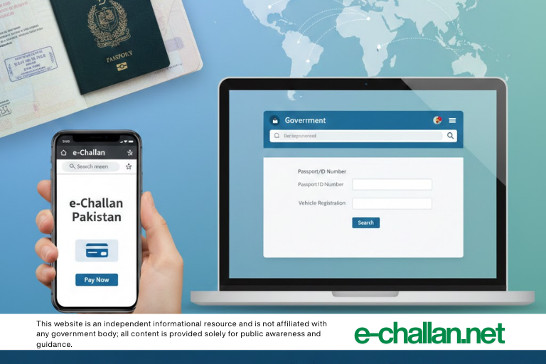 how overseas pakistanis can check and pay e challans for their cars back home