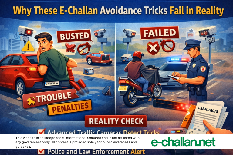 Why These E-Challan Avoidance Tricks Fail in Reality