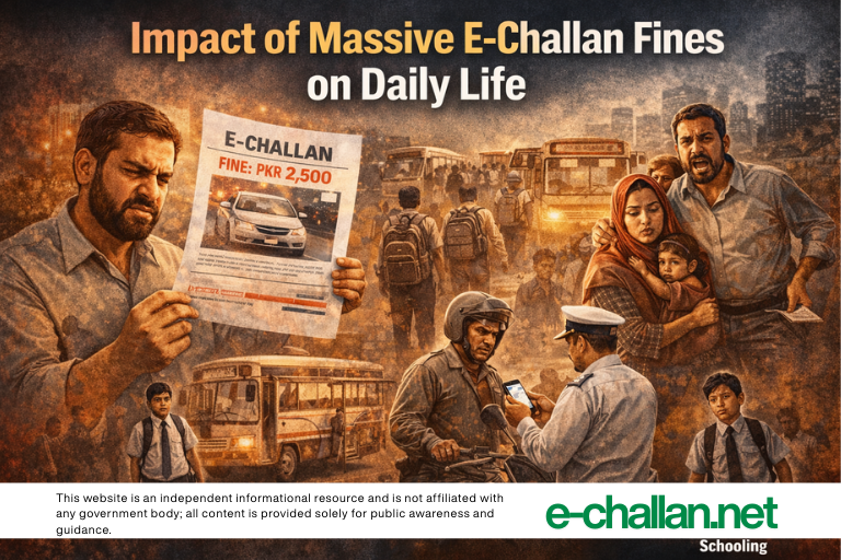 Impact of Massive E Challan Fines on Daily Life