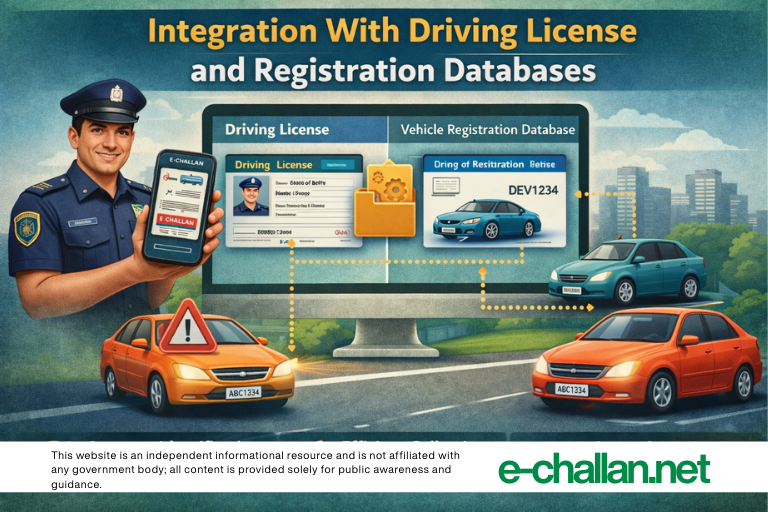 Integration With Driving License and Registration Databases