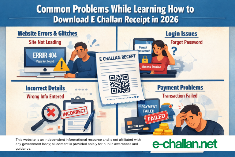 Common Problems While Learning How to Download E Challan Receipt in 2026