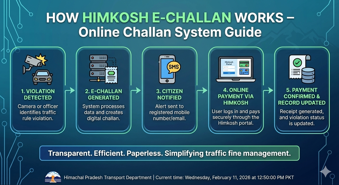 Himkosh E Challan Works