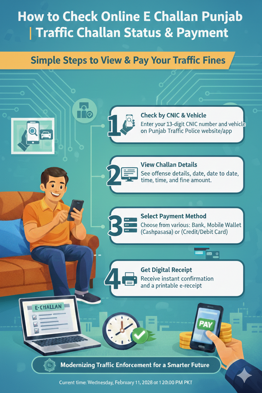 How to Check Online E Challan Punjab