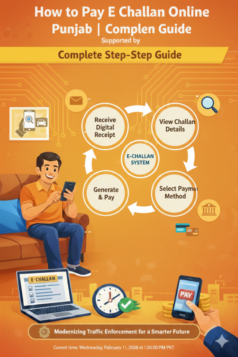 How to Pay E Challan Online Punjab