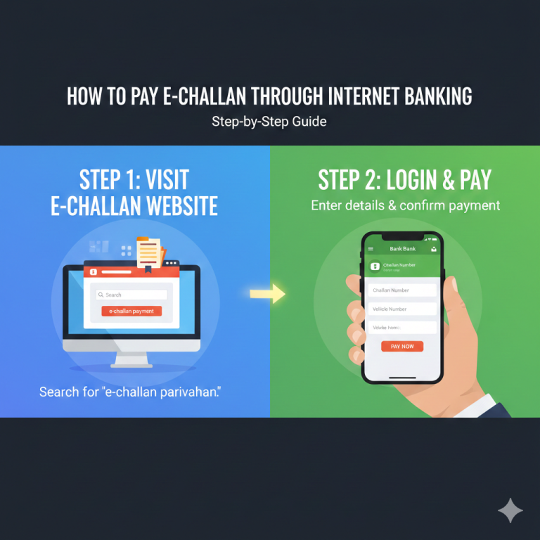 How to Pay E Challan Through Internet Banking