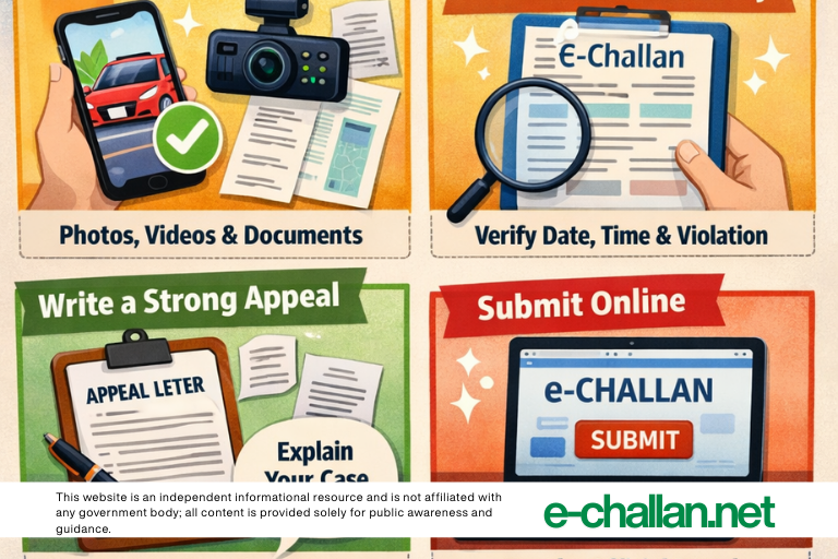 how to contest or dispute an e challan in pakistan
