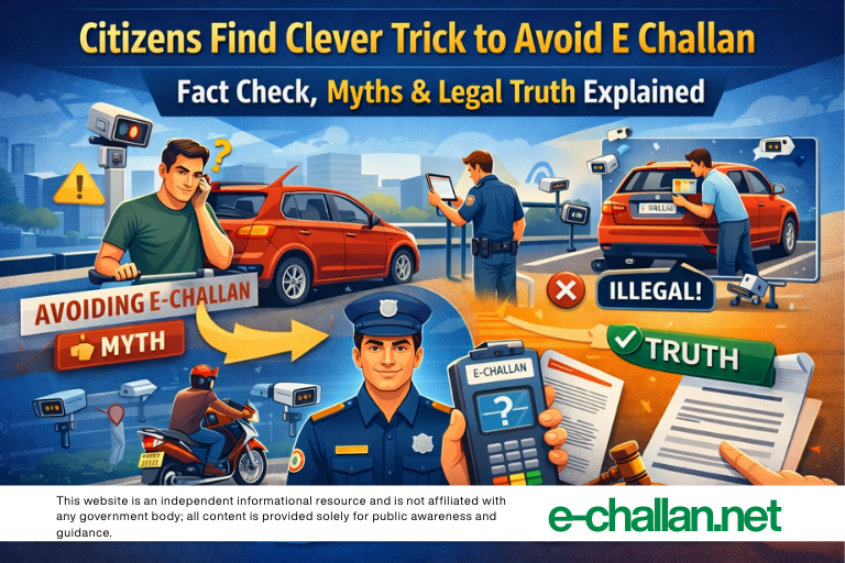 citizens find clever trick to avoid e challan