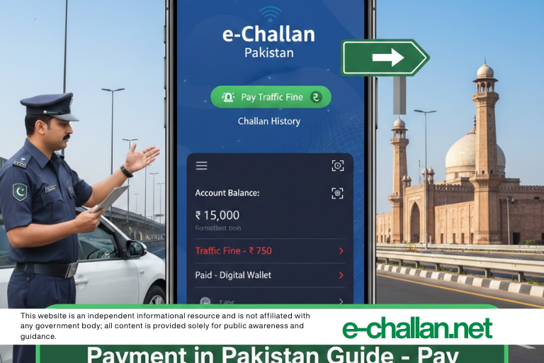 digital wallets for e challan payment in pakistan