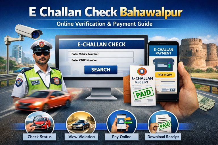 E challan check Bahawalpur