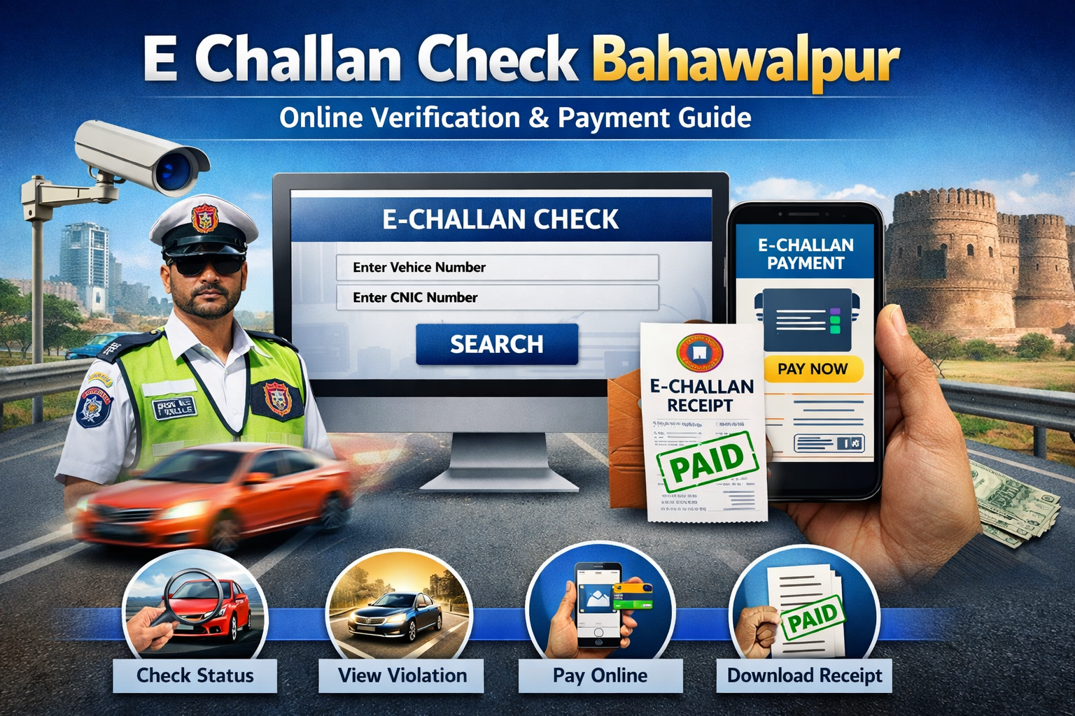 E challan check Bahawalpur