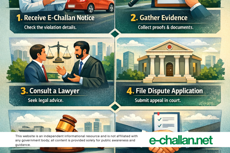 e challan dispute process 2026