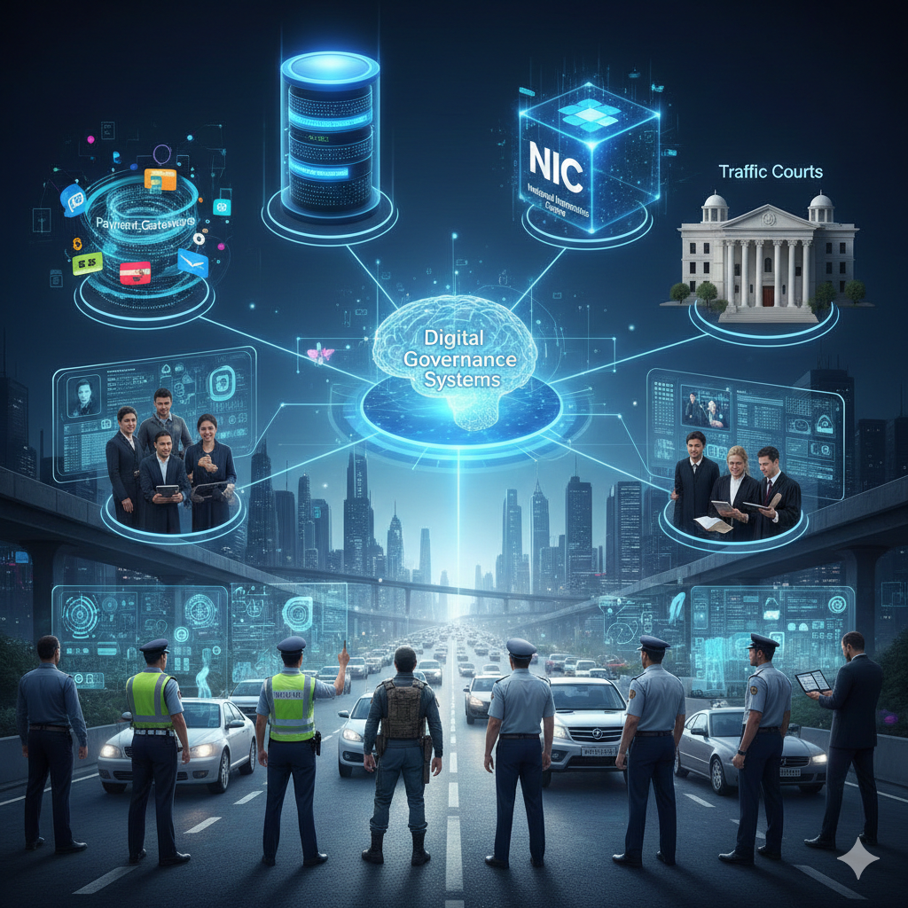 e challan pending status up 