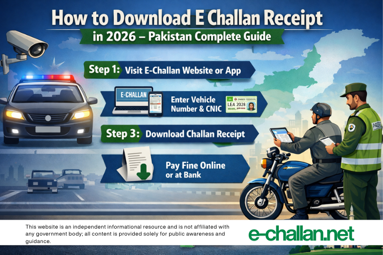 how to download e challan receipt in 2026