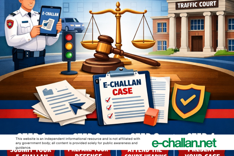 how to file e challan case in new traffic courts
