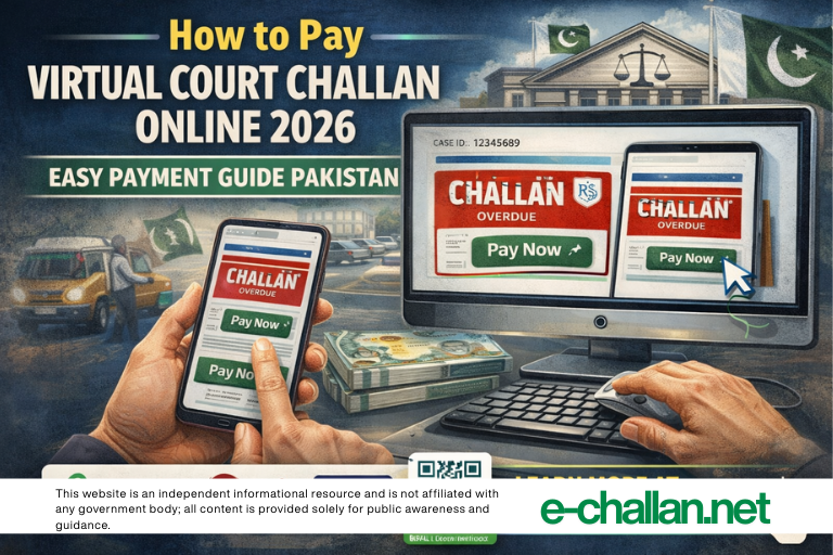 how to pay virtual court challan online 2026
