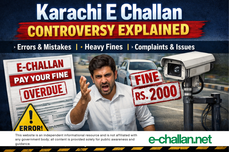 karachi e challan controversy explained