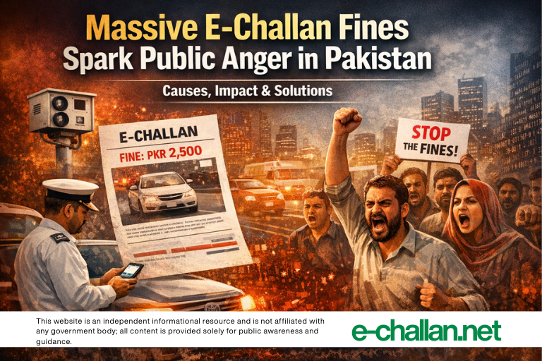 massive e challan fines spark public anger