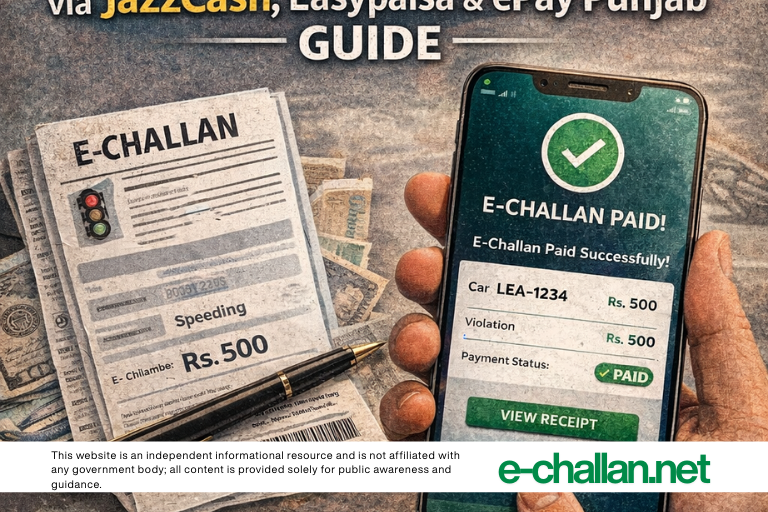 pay e challan in 2 minutes