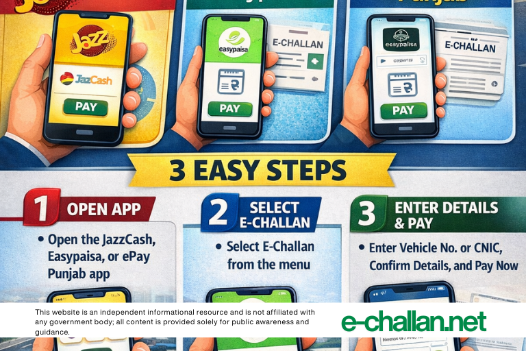 pay e challan in 2 minutes complete guide for jazzcash easypaisa and epay punjab