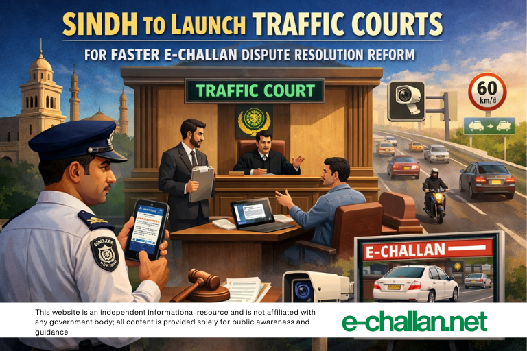sindh to launch traffic courts for faster e challan dispute resolution